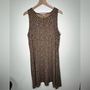 Old navy sleeveless leopard dress